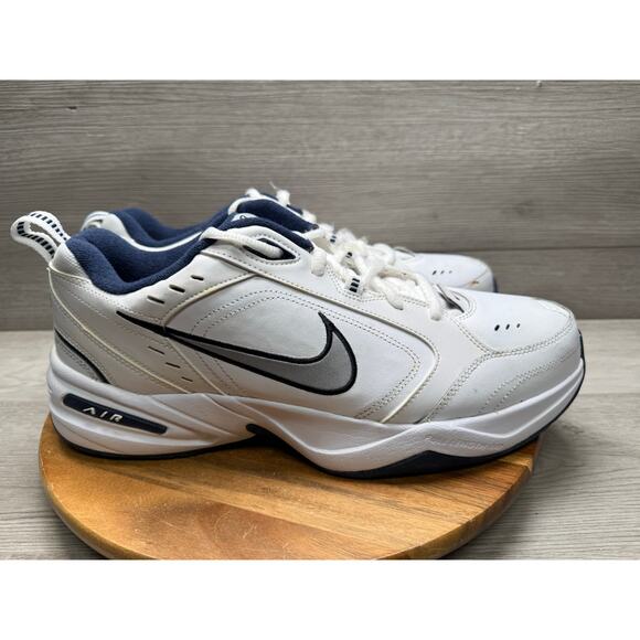 Nike Air Monarch Men\'s Sneakers White/Blue, Size 14 main image 12